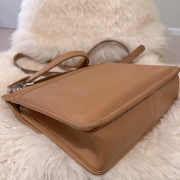 Vintage Coach Willis Crossbody Bag Camel Nickel 9927 - Picture 7 of 10